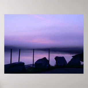 Poster de l'aube violette