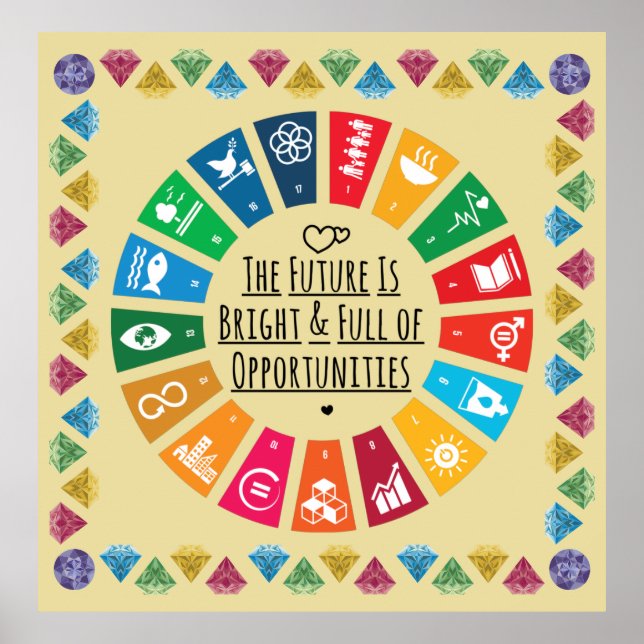 Poster de l'avenir inspirant - Art mural motivatio (Devant)