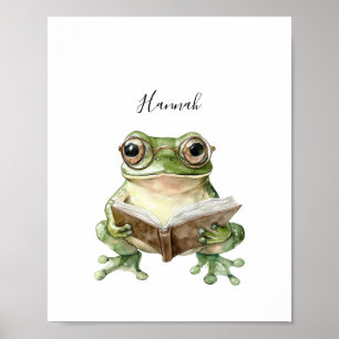 Poster de lecture Cute Frog Imprimer