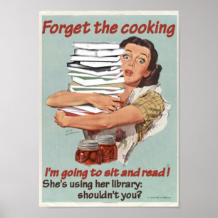 Poster de lecture ou de Cuisine
