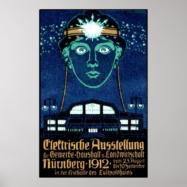 Poster de l'Electricity Expo 1912 (Devant)