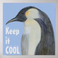 Poster de l'empereur Penguin sur le changement cli