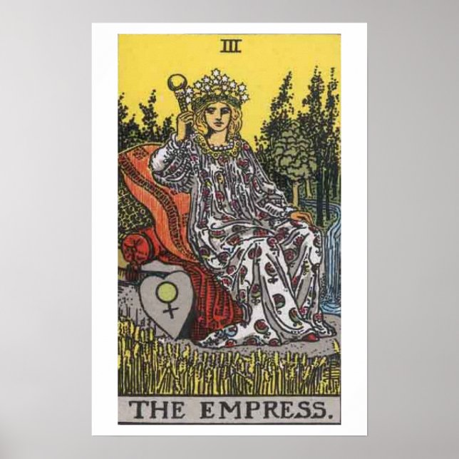 Poster de l'Empress Tarot Card (Devant)