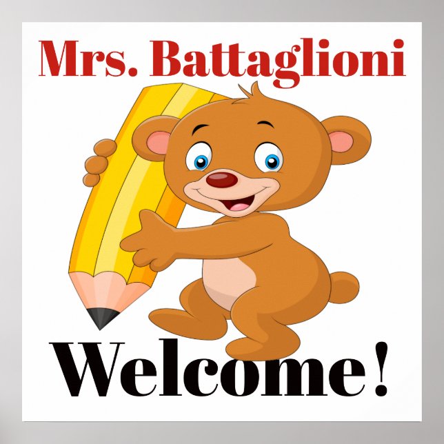 Poster de l'enseignant (Devant)