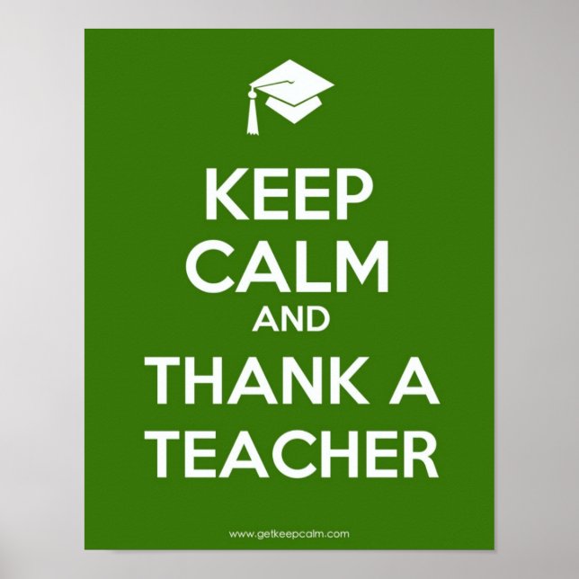 Poster de l'enseignant Keep Calm (Devant)