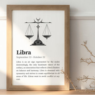 Poster de l'enseigne Libra Zodiac