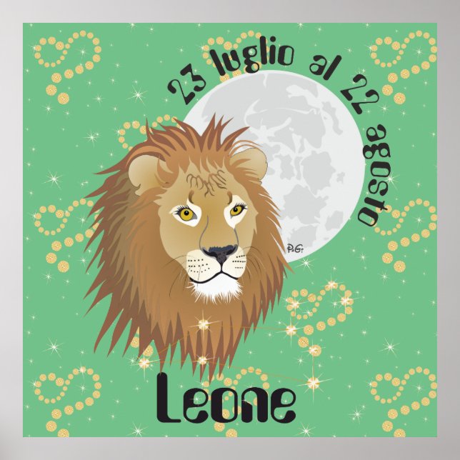 Poster de Leone 23 luglio al 22 agosto (Devant)