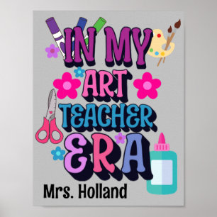 Poster de l'époque de professeur d'art pour le ret