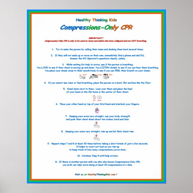 Poster de l'équipe de cardiologie Jr. Compressions (Devant)