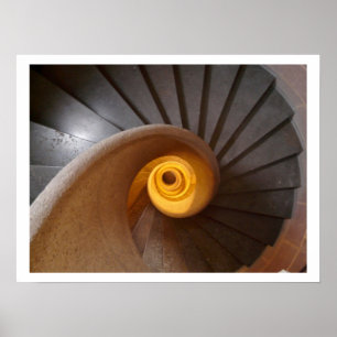 Poster de l'escalier en spirale