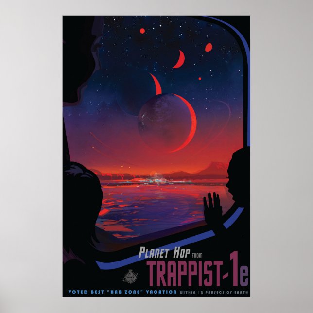 Poster de l'espace rétro - Les spectateurs observe (Devant)