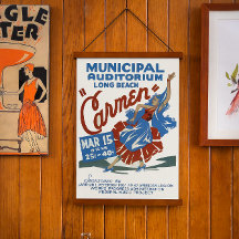 Poster de l'événement musical vintage - Carmen