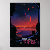 Poster de l'exoplanète TRAPPIST-1e