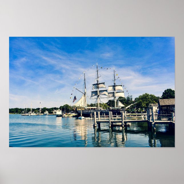 Poster de l'Expéditeur du Clipper du port mystique (Devant)