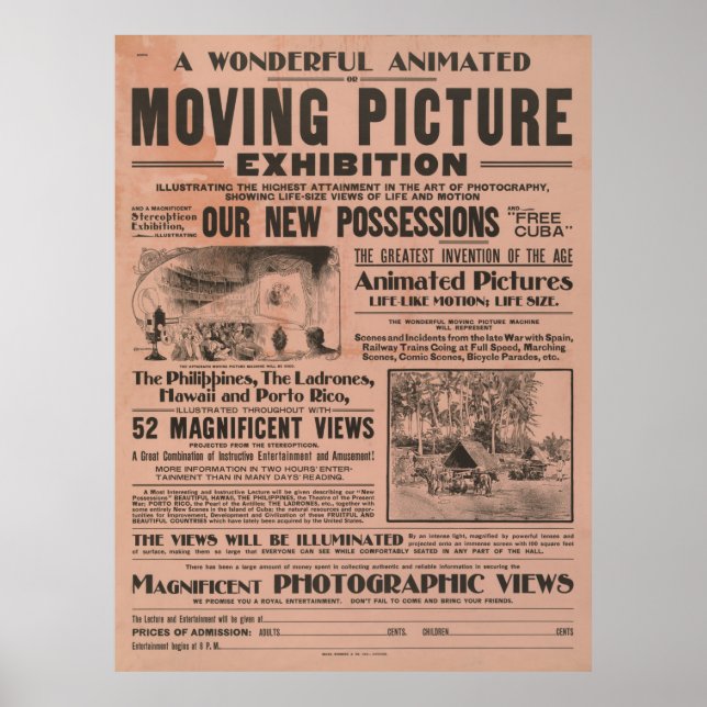 Poster de l'exposition Moving Picture (Devant)