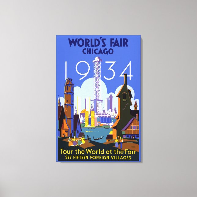 Poster de l'exposition universelle Art Déco vintag (Recto)