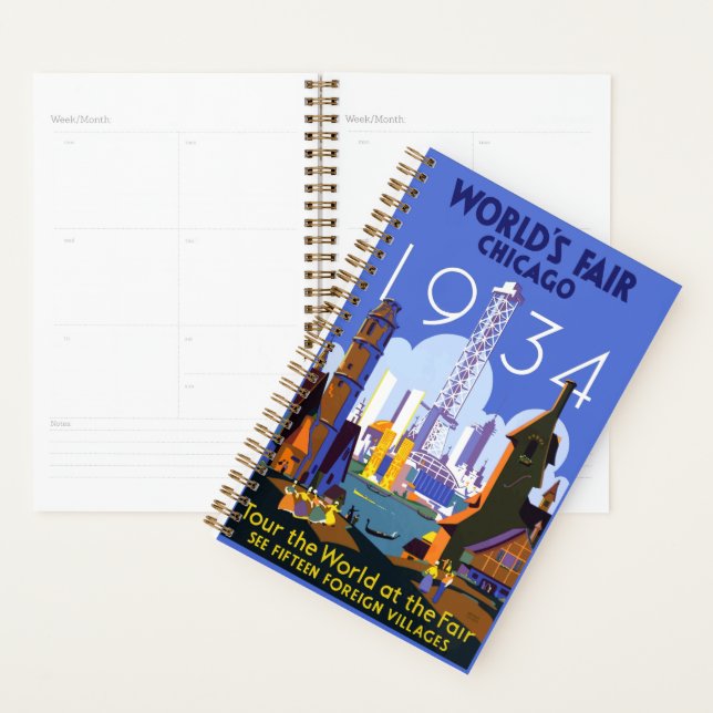 Poster de l'exposition universelle Art Déco vintag (Devant avec enveloppe)