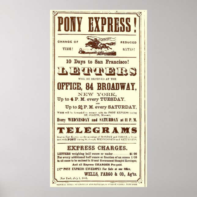Poster de l'Express Pony : Histoire américaine (Devant)
