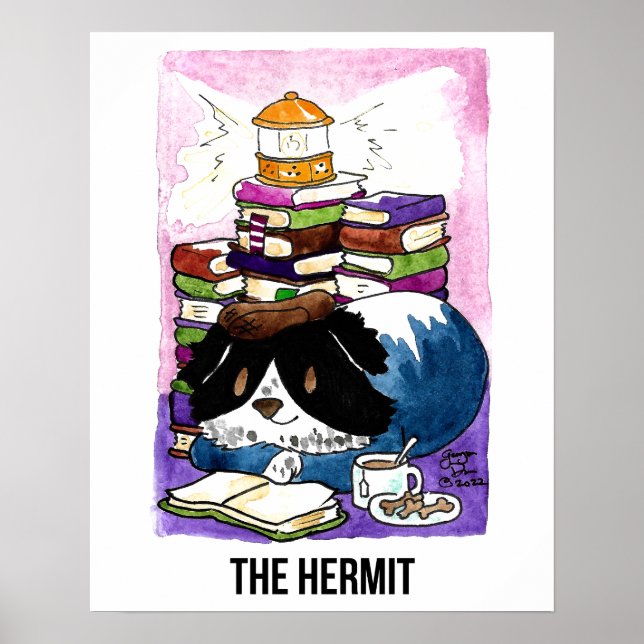 Poster de l'Hermit BCN Tarot (Devant)