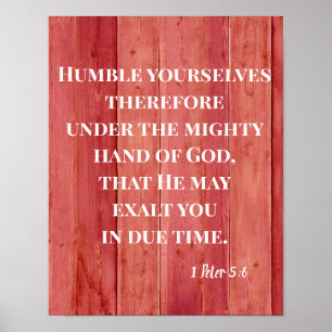 Poster de l'humble vous-même sous Dieu