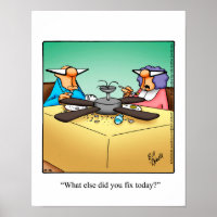 Poster de l'Humour de réparation do-it-yourself do