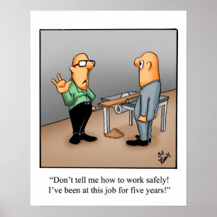 Poster de l'Humour de sécurité sanitaire amusant