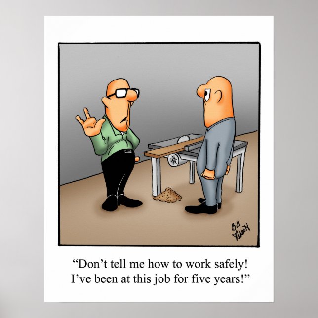 Poster de l'Humour de sécurité sanitaire amusant (Devant)