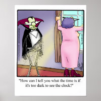 Poster de l'Humour Dracula Vampire drôle