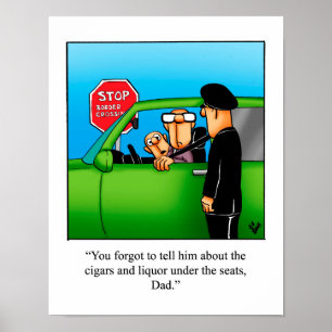 Poster de l'Humour du passage frontalier accidenté