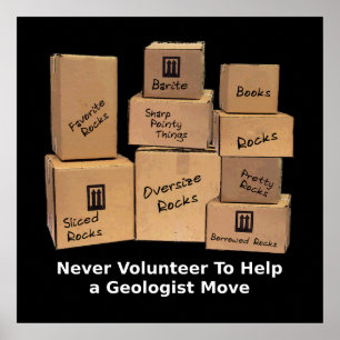 Poster de l'Humour mobile de géologie