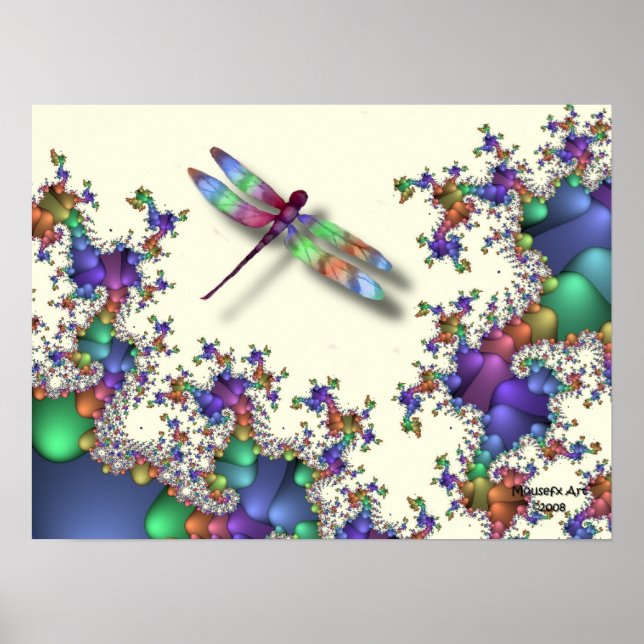 Poster de libellules (Mardigras) (Devant)