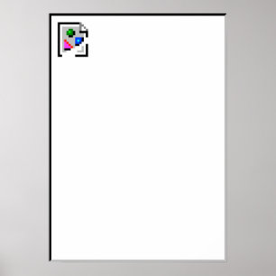 Poster de l'icône d'image brisée