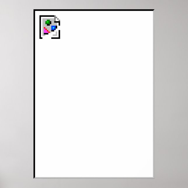 Poster de l'icône d'image brisée (Devant)