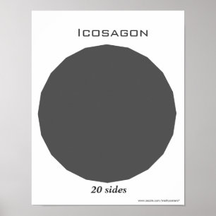 Poster de l'Icosagon en Polygone