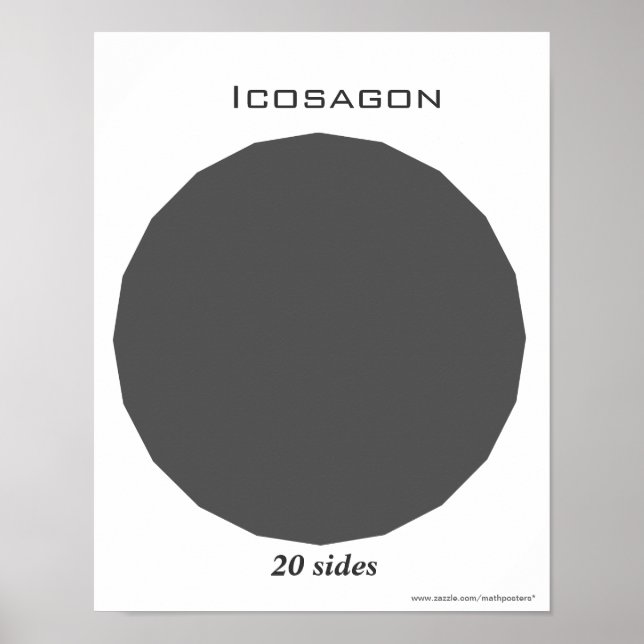 Poster de l'Icosagon en Polygone (Devant)
