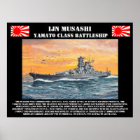 Poster de l'IJN Battleship Musashi