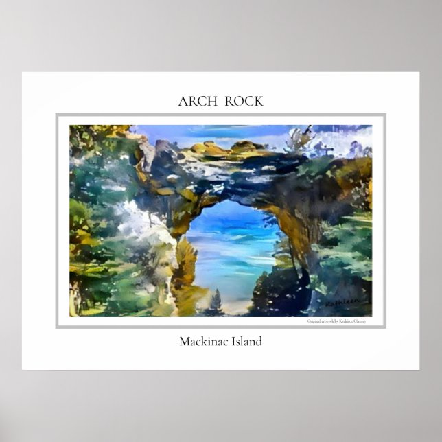 Poster de l'île Arch Rock Mackinac (Devant)