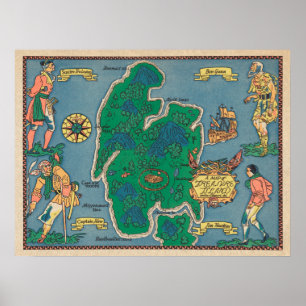 Poster de l'île au trésor de Robert Louis Steven