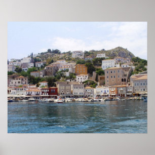 Poster de l'île Hydra Grèce