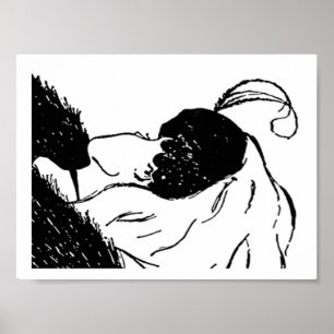 Poster de l'illusion de la jeune ou de la vieille 