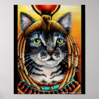 Poster de l'Imaginaire d'Art Cleopatra Chat égypti