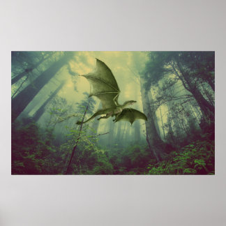 Poster de l'imaginaire de la forêt de Dragon