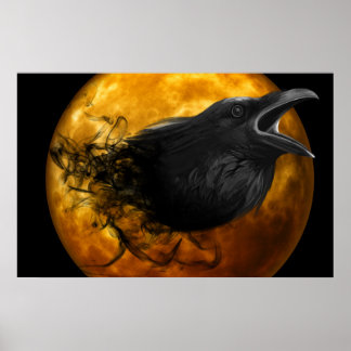 Poster de l'imaginaire de la lune de corbeau