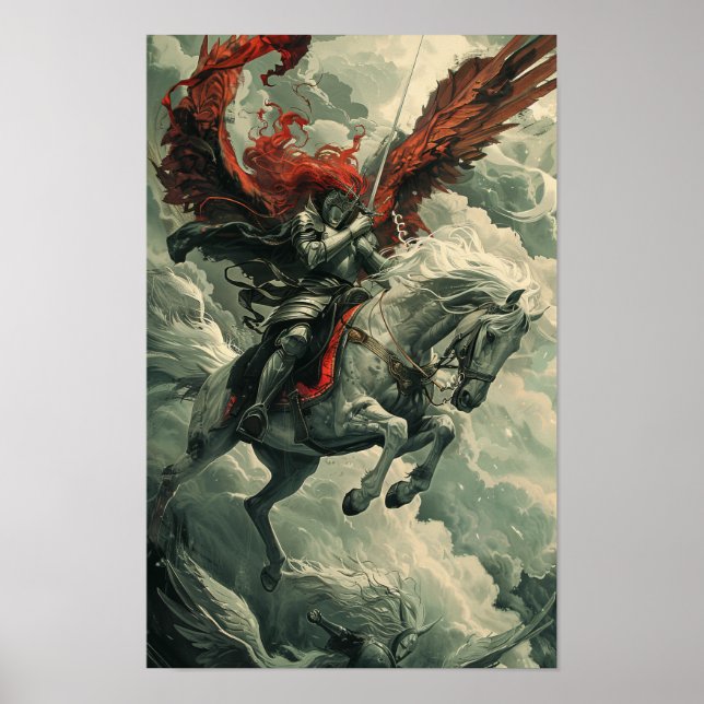Poster de l'Imaginaire du cavalier Dragon Enchanta (Devant)