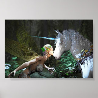 Poster de l'imaginaire Fairy and Unicorn AS LOW AS