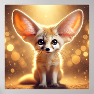 Poster de l'Imaginaire Fennec Fox adorable Wall Ar