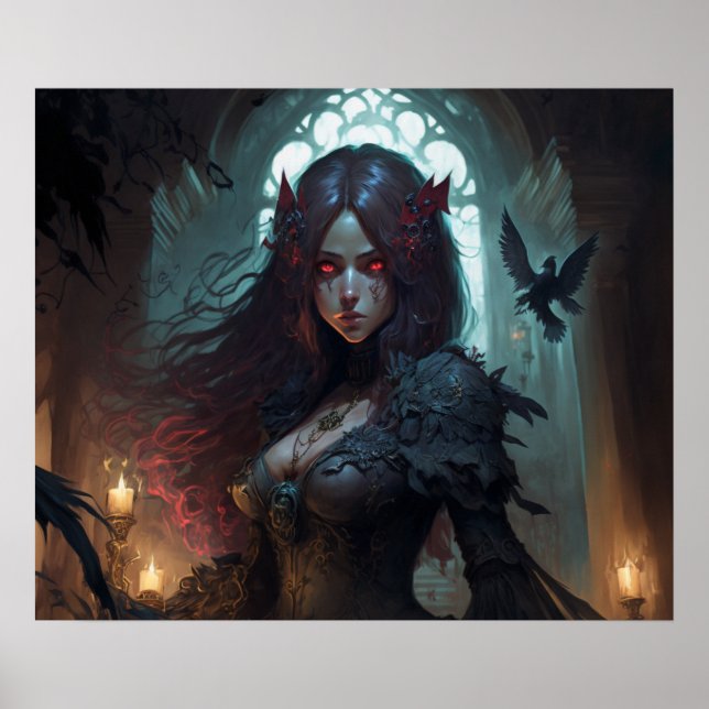 Poster de l'Imaginaire foncé féminin (Devant)