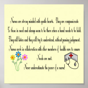 Poster de l'infirmière "Le pouvoir d'une infirmièr