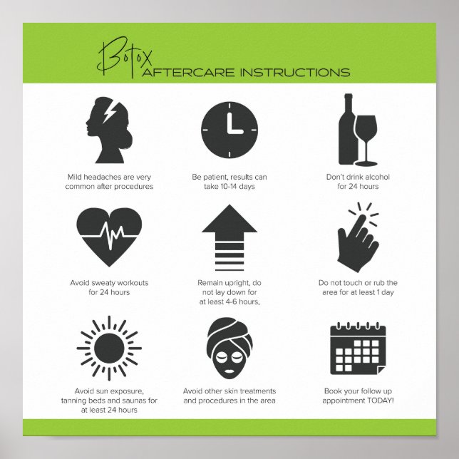 Poster de l'Instruction Botox (Devant)