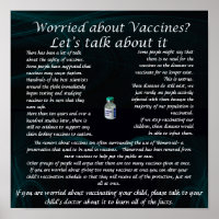 Poster de l'intérêt pour le vaccin pour les cliniq
